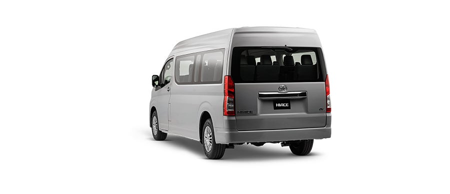 Vista trasera de Toyota Hiace