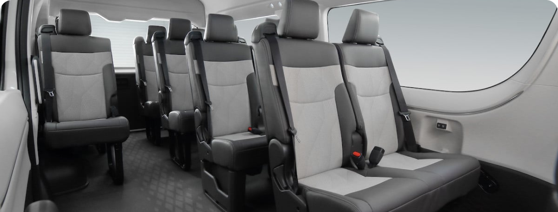 Asientos traseros de Toyota Hiace