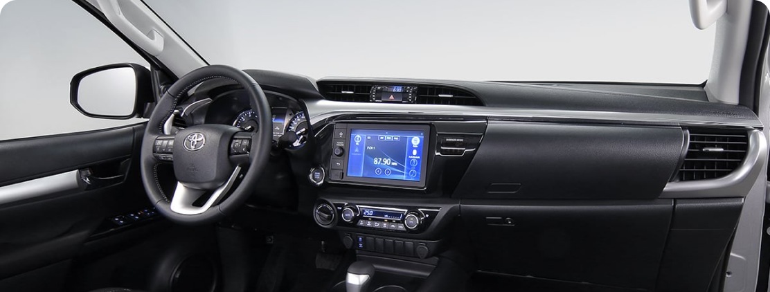 Interior de Toyota Hilux