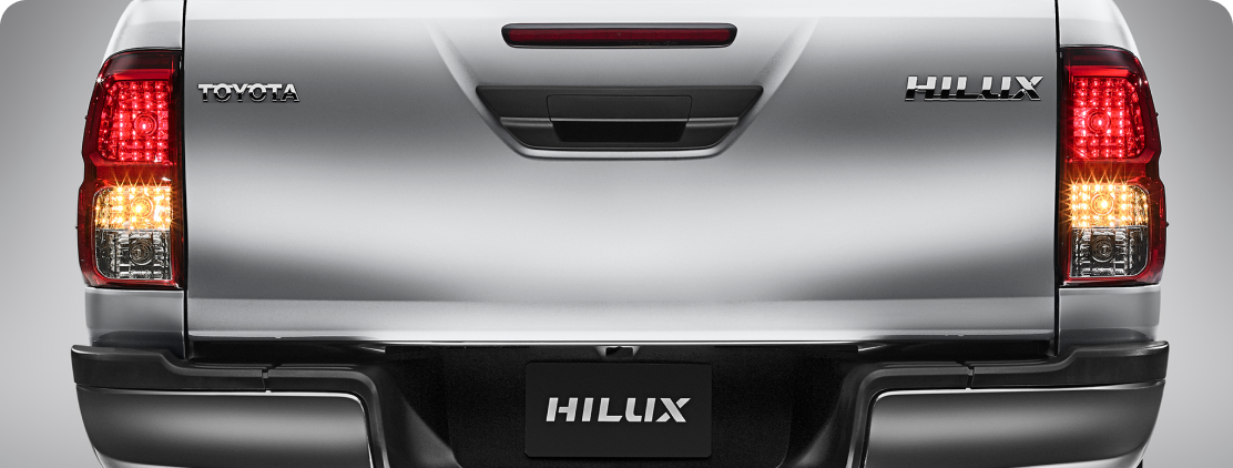 Vista trasera de Toyota Hilux