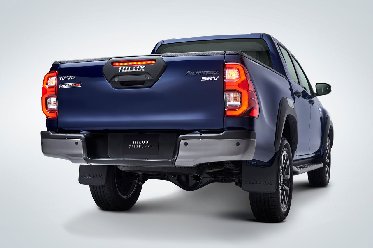 Vista trasera de Toyota Hilux