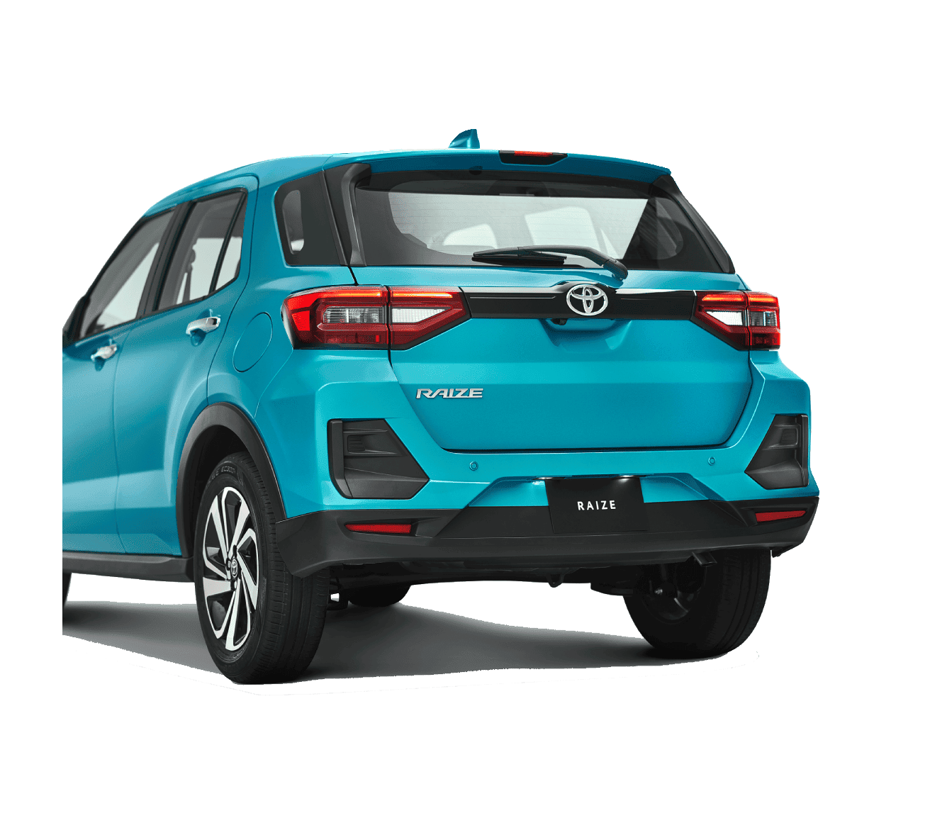Vista trasera de Toyota Raize