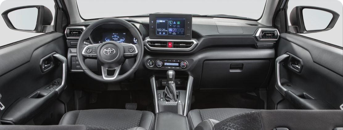 Interior frontal de Toyota Raize